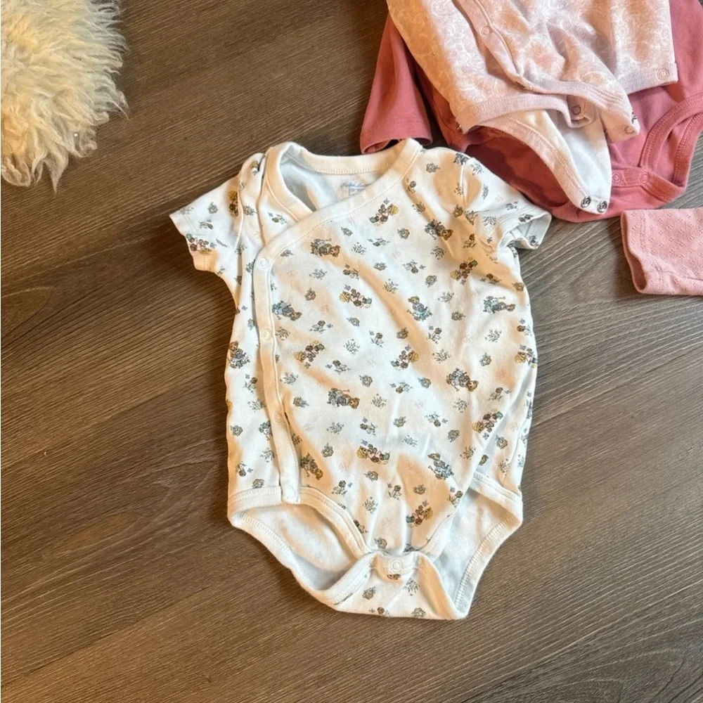 4 ralph lauren baby girl kimono wrap style bodysuits
